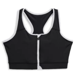 Swim Racerback Zip Compression Top - Black Novelty(Swim Racerback Zip Top Black Novelty) -Tomboyx Shop 2337250001 Swim Black Novelty Racerback Zip Top 1