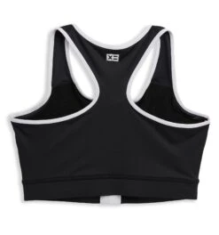 Swim Racerback Zip Compression Top - Black Novelty(Swim Racerback Zip Top Black Novelty) -Tomboyx Shop 2337250001 Swim Black Novelty Racerback Zip Top 2