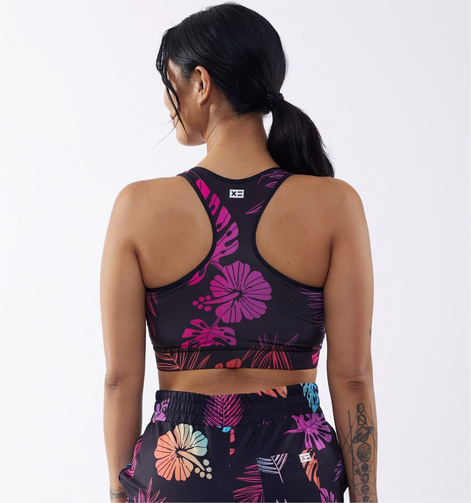 Swim Racerback Zip Compression Top - Tropadelic(Swim Racerback Zip Top Tropadelic) 3 Swim Racerback Zip Compression Top - Tropadelic(Swim Racerback Zip Top Tropadelic) - Image 3