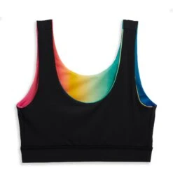 Swim Reversible Sport Top - Melting Rainbow(Swim Reversible Sport Top Melting Rainbow) -Tomboyx Shop 2337270011 Swim Melting Rainbow Reversible Sport Top 2