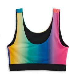Swim Reversible Sport Top - Melting Rainbow(Swim Reversible Sport Top Melting Rainbow) -Tomboyx Shop 2337270011 Swim Melting Rainbow Reversible Sport Top 4