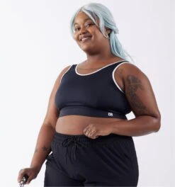 Swim Compression Sport Top - Black Novelty(Swim Sport Top Black Novelty)