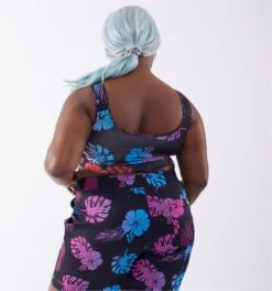 Swim Compression Sport Top - Tropadelic(Swim Sport Top Tropadelic) -Tomboyx Shop 2337280011 Swim Tropadelic Sport Top On Fig 2