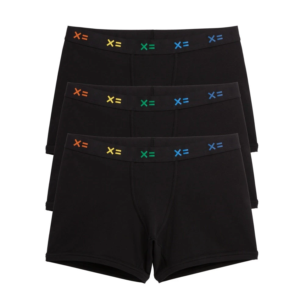 4.5" Trunks 3-Pack - Cotton Black X= Rainbow(4 5 Trunks 3 Pack Cotton Black X Rainbow) 1 4.5" Trunks 3-Pack - Cotton Black X= Rainbow(4 5 Trunks 3 Pack Cotton Black X Rainbow)