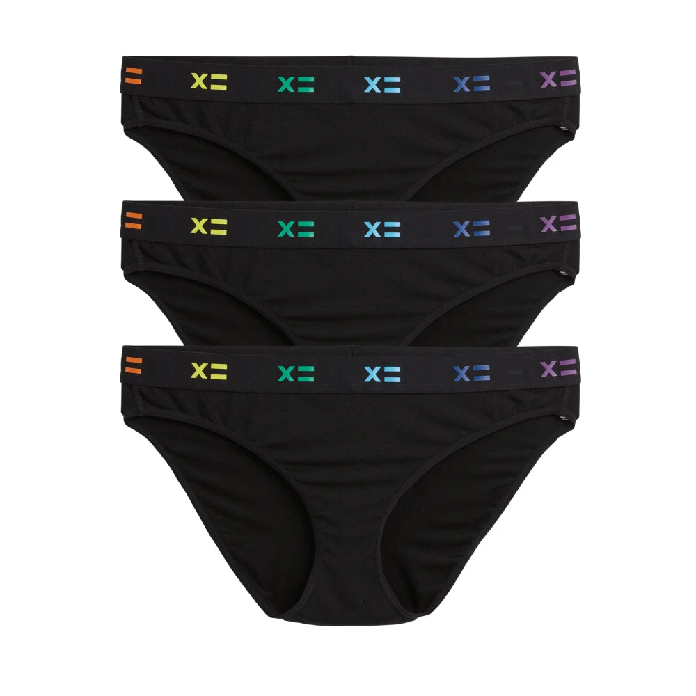 Bikini 3-Pack - TENCEL™ Modal Black X= Rainbow(Bikini 3 Pack Tencel Modal Black X Rainbow) 1 Bikini 3-Pack - TENCEL™ Modal Black X= Rainbow(Bikini 3 Pack Tencel Modal Black X Rainbow)
