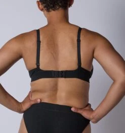 Bamboo Rib Plunge Bra - Black(Bamboo Rib Plunge Bra Black) -Tomboyx Shop Black Bamboo Rib Plunge BraOF2