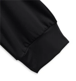 Cozy Luxe Full Zip Hoodie - Black(Cozy Luxe Full Zip Hoodie Black) -Tomboyx Shop Black Cozy Luxe Fitted Jogger 3