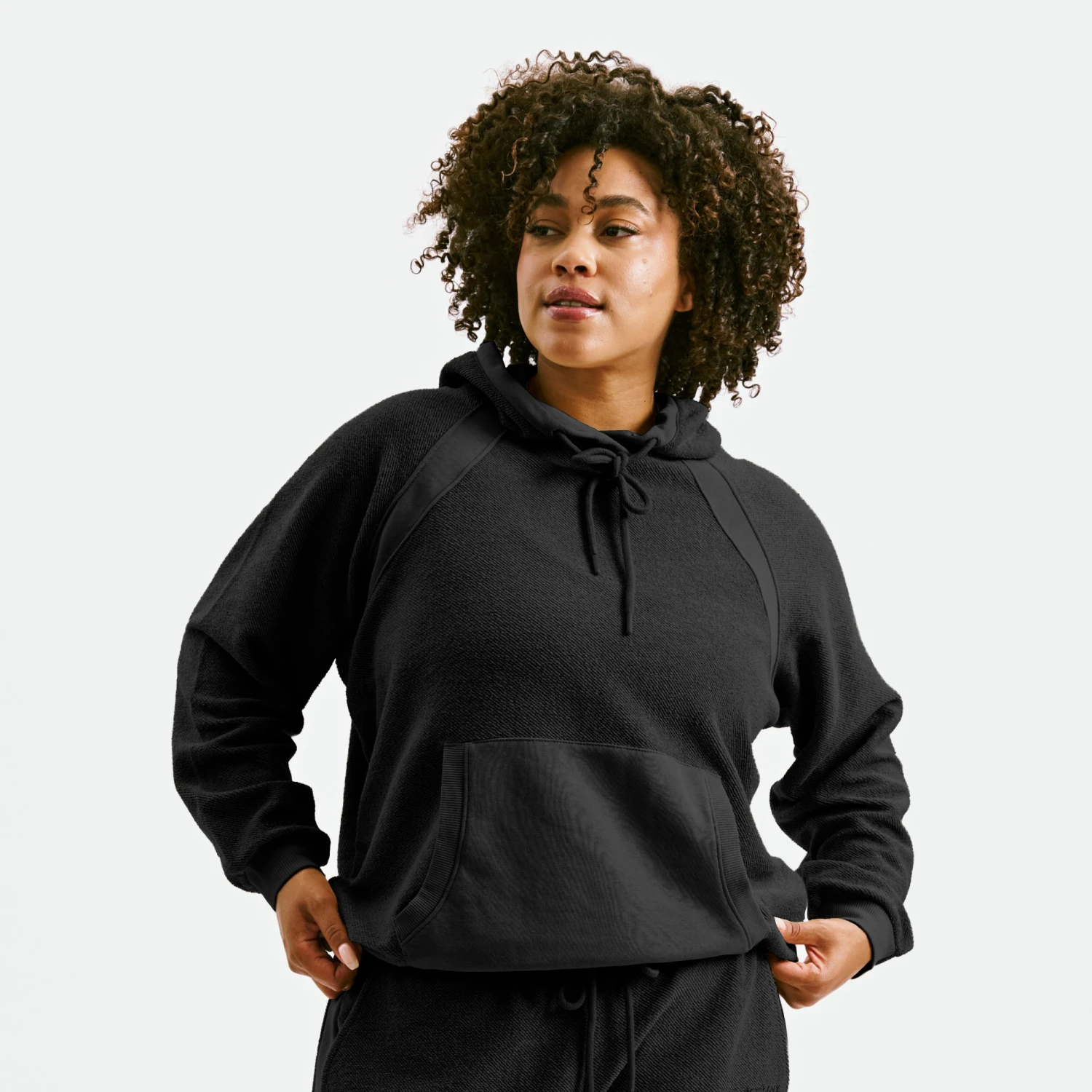Inside Out French Terry Hoodie - Black(Inside Out French Terry Hoodie Black) 1 Inside Out French Terry Hoodie - Black(Inside Out French Terry Hoodie Black)