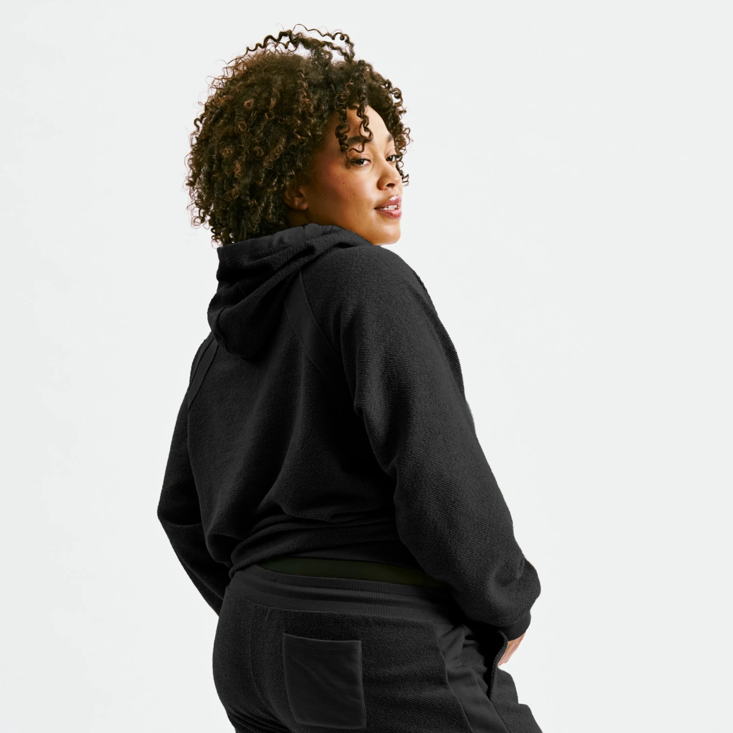 Inside Out French Terry Hoodie - Black(Inside Out French Terry Hoodie Black) 2 Inside Out French Terry Hoodie - Black(Inside Out French Terry Hoodie Black) - Image 2
