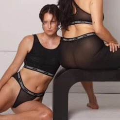 Powermesh Tanga - Black(Powermesh Tanga Black) 12 Powermesh Tanga - Black(Powermesh Tanga Black) -Tomboyx Shop Black Powermesh TangaOF5