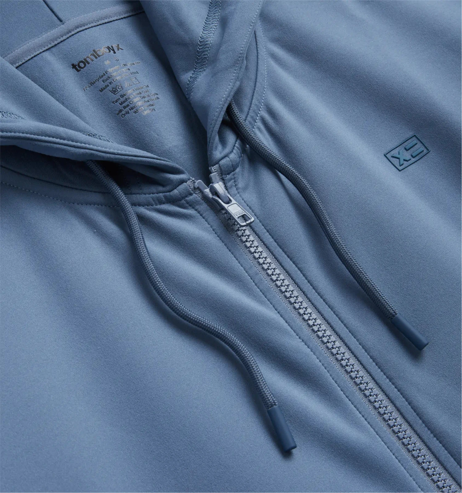 Cozy Luxe Full Zip Hoodie - Blue Haze(Cozy Luxe Full Zip Hoodie Blue Haze) 2 Cozy Luxe Full Zip Hoodie - Blue Haze(Cozy Luxe Full Zip Hoodie Blue Haze) - Image 2