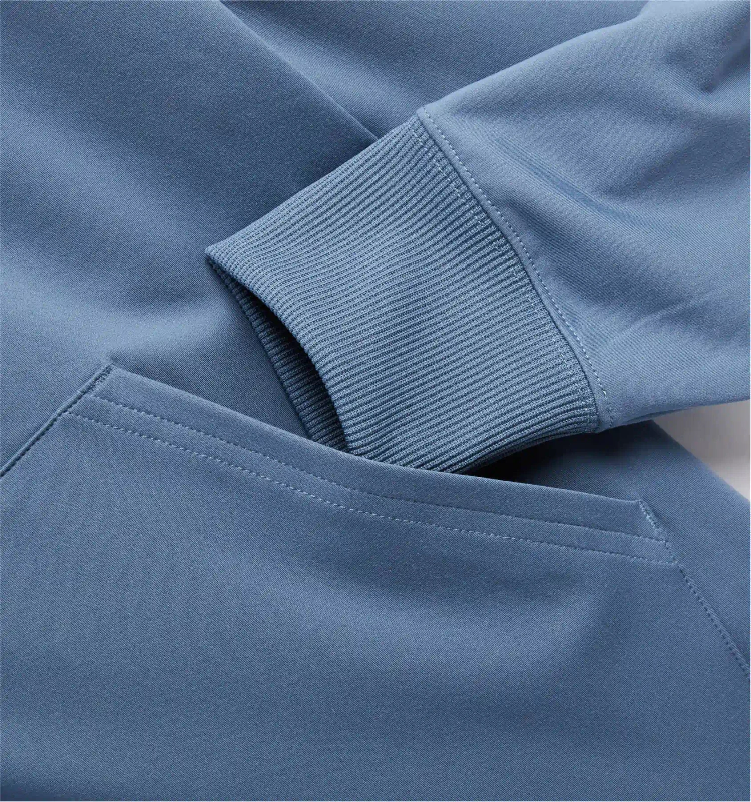 Cozy Luxe Full Zip Hoodie - Blue Haze(Cozy Luxe Full Zip Hoodie Blue Haze) 3 Cozy Luxe Full Zip Hoodie - Blue Haze(Cozy Luxe Full Zip Hoodie Blue Haze) - Image 3