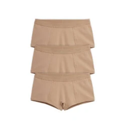 Boy Shorts 3-Pack - Cotton Chai(Boy Shorts 3 Pack Cotton Chai)