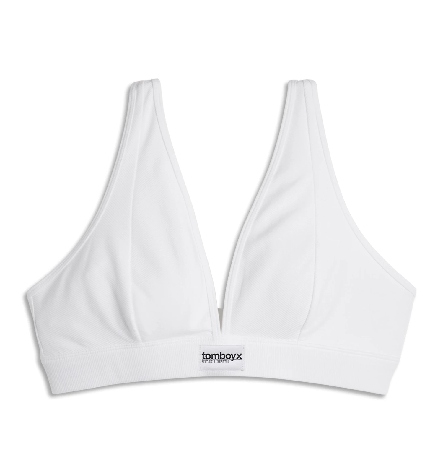 Bamboo Rib Plunge Bra - Bright White(Bamboo Rib Plunge Bra Bright White) 5 Bamboo Rib Plunge Bra - Bright White(Bamboo Rib Plunge Bra Bright White) - Image 5