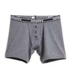 6" Fly Boxer Briefs - Charcoal Logo(6 Fly Boxer Briefs Charcoal Logo)