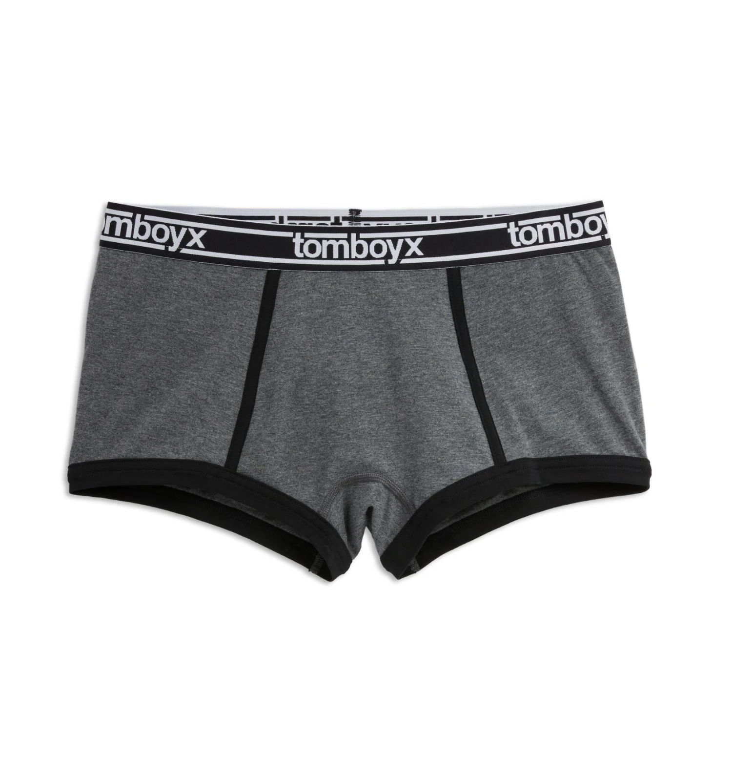 Boy Shorts - Charcoal Logo(Boy Shorts Charcoal Logov2) 2 Boy Shorts - Charcoal Logo(Boy Shorts Charcoal Logov2) - Image 2
