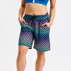 Swim 9" Lined Board Shorts - Checker Chaos(Swim 9 Lined Board Shorts Checker Chaos)