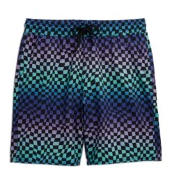 Swim 9" Lined Board Shorts - Checker Chaos(Swim 9 Lined Board Shorts Checker Chaos) -Tomboyx Shop Checker Chaos Swim 9in Lined Board Short 1