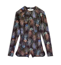 Swim 3" Shortie Long Sleeve Unisuit - Don't Be Jelly(Swim 3 Shortie Long Sleeve Unisuit Dont Be Jelly) 9 Swim 3" Shortie Long Sleeve Unisuit - Don't Be Jelly(Swim 3 Shortie Long Sleeve Unisuit Dont Be Jelly) -Tomboyx Shop Dont Be jelly Swim 3in Shortie Unisuit 1