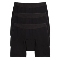 First Line Period 9" Boxer Briefs 3-Pack - X= Black(First Line Period 9 Boxer Briefs 3 Pack X Black)