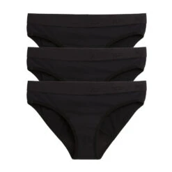 First Line Period Bikini 3-Pack - X= Black(First Line Period Bikini 3 Pack X Black)