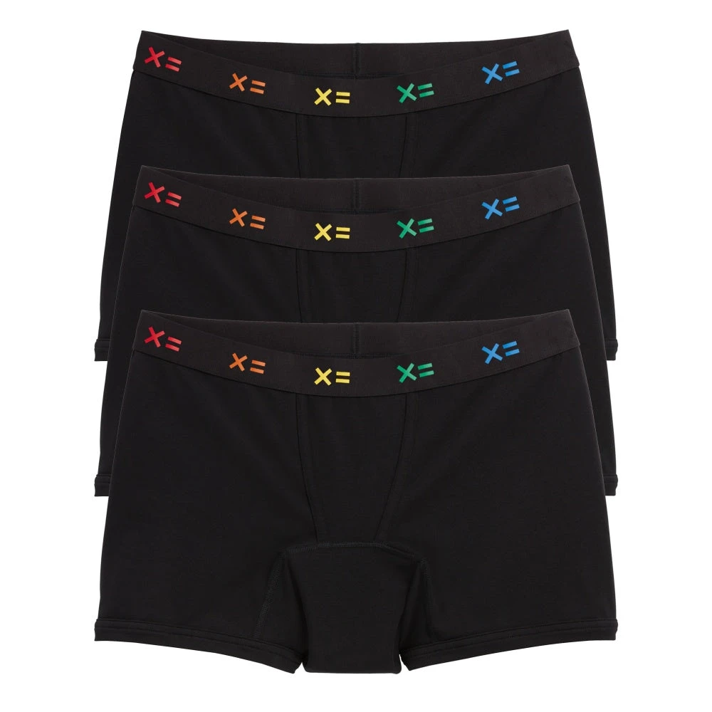 First Line Period 4.5" Trunks 3-Pack - Black X= Rainbow(First Line Period 4 5 Trunks 3 Pack X Rainbow) 1 First Line Period 4.5" Trunks 3-Pack - Black X= Rainbow(First Line Period 4 5 Trunks 3 Pack X Rainbow)