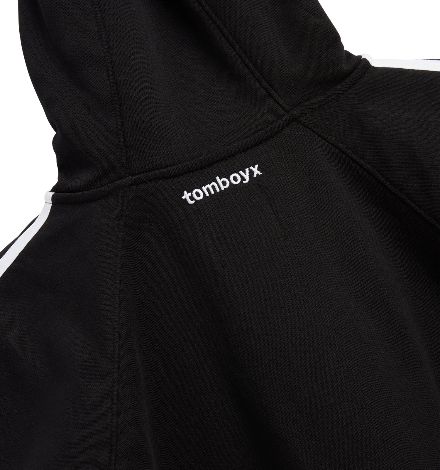 French Terry Track Full Zip Hoodie - Black(French Terry Track Full Zip Hoodie Black) 2 French Terry Track Full Zip Hoodie - Black(French Terry Track Full Zip Hoodie Black) - Image 2