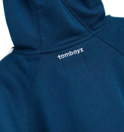 French Terry Track Full Zip Hoodie - Retro Blue(French Terry Track Full Zip Hoodie Retro Blue) 5 French Terry Track Full Zip Hoodie - Retro Blue(French Terry Track Full Zip Hoodie Retro Blue) -Tomboyx Shop French Terry Retro Blue Track Full Zip Hoodie 2