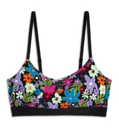 Low Cut Soft Bra - Groovy Garden(Low Cut Soft Bra Groovy Garden) -Tomboyx Shop Groovy Garden Low Cut Soft Bra 1