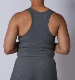 Bamboo Rib Bra Top - Heather Gray(Bamboo Rib Bra Top Heather Gray) 9 Bamboo Rib Bra Top - Heather Gray(Bamboo Rib Bra Top Heather Gray) -Tomboyx Shop Heather Gray Bamboo Rib Bra TopOF2