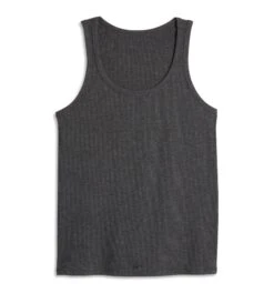 Bamboo Rib Power Tank - Heather Gray(Bamboo Rib Power Tank Heather Gray) 7 Bamboo Rib Power Tank - Heather Gray(Bamboo Rib Power Tank Heather Gray) -Tomboyx Shop Heather Gray Bamboo Rib Power Tank 1
