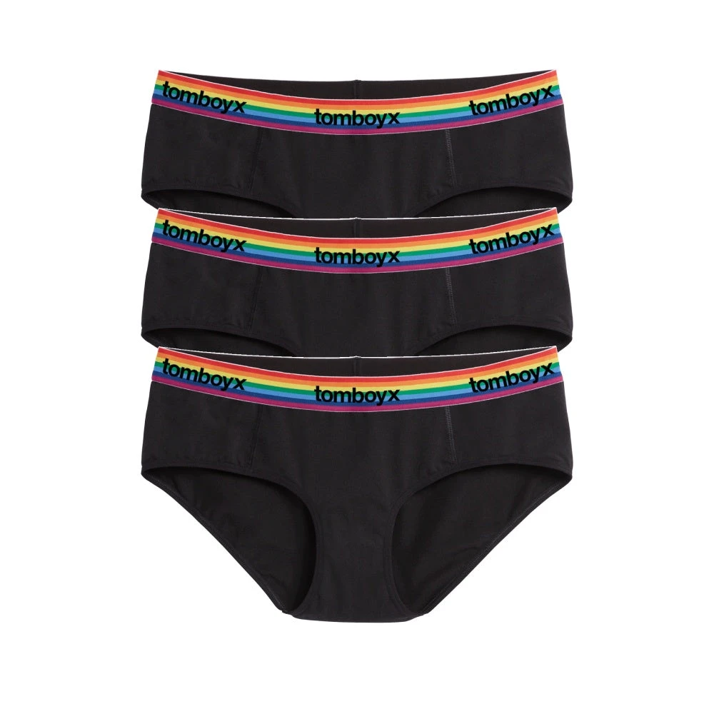 Hipster 3-Pack - Cotton Black Rainbow Logo(Hipster 3 Pack Cotton Black Rainbow Logo) 1 Hipster 3-Pack - Cotton Black Rainbow Logo(Hipster 3 Pack Cotton Black Rainbow Logo)