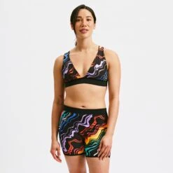 Swim Reversible Plunge Top - Making Waves(Swim Reversible Plunge Top Making Waves)