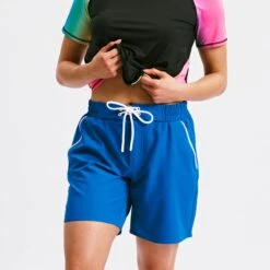 Swim 7" Heritage Board Shorts - Marina Blue(Swim 7 Heritage Board Shorts Marina Blue)