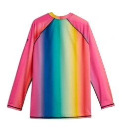 Swim Long Sleeve Sun Guard - Melting Rainbow(Swim Long Sleeve Sun Guard Melting Rainbow) -Tomboyx Shop Melting Rainbow Long Sleeve Swim Sun Guard 2