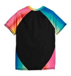 Swim Rashguard Tee - Melting Rainbow(Swim Rashguard Tee Melting Rainbow) -Tomboyx Shop Melting Rainbow Swim Rash Guard Tee 2