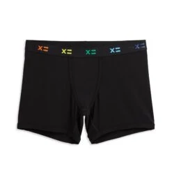 4.5" Trunks - TENCEL™ Modal Black X= Rainbow(4 5 Trunks Tencel Modal Black X Rainbow)