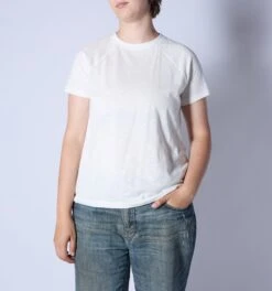 Short Sleeve Jersey Slub Raglan Tee - Natural(Short Sleeve Jersey Slub Raglan Tee Natural)