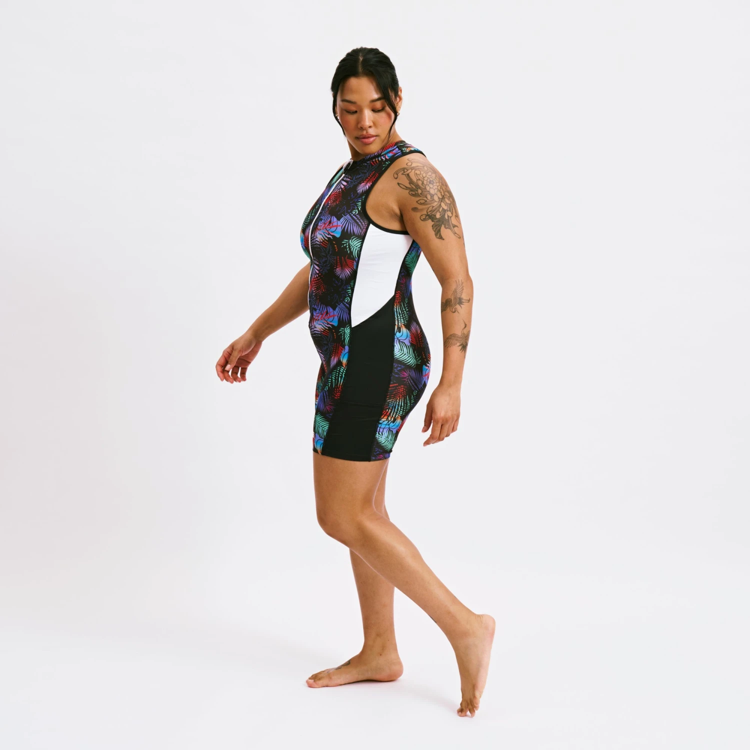 Swim 4.5" Zip Up Unisuit - Palm Dreams(Swim 4 5 Zip Up Unisuit Palm Dreams) 3 Swim 4.5" Zip Up Unisuit - Palm Dreams(Swim 4 5 Zip Up Unisuit Palm Dreams) - Image 3