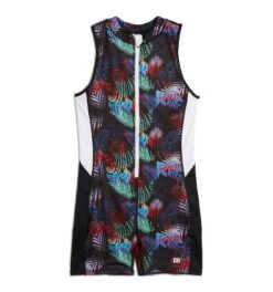 Swim 4.5" Zip Up Unisuit - Palm Dreams(Swim 4 5 Zip Up Unisuit Palm Dreams) 11 Swim 4.5" Zip Up Unisuit - Palm Dreams(Swim 4 5 Zip Up Unisuit Palm Dreams) -Tomboyx Shop Palm Dreams Swim 4.5in Zip Up Unisuit 1