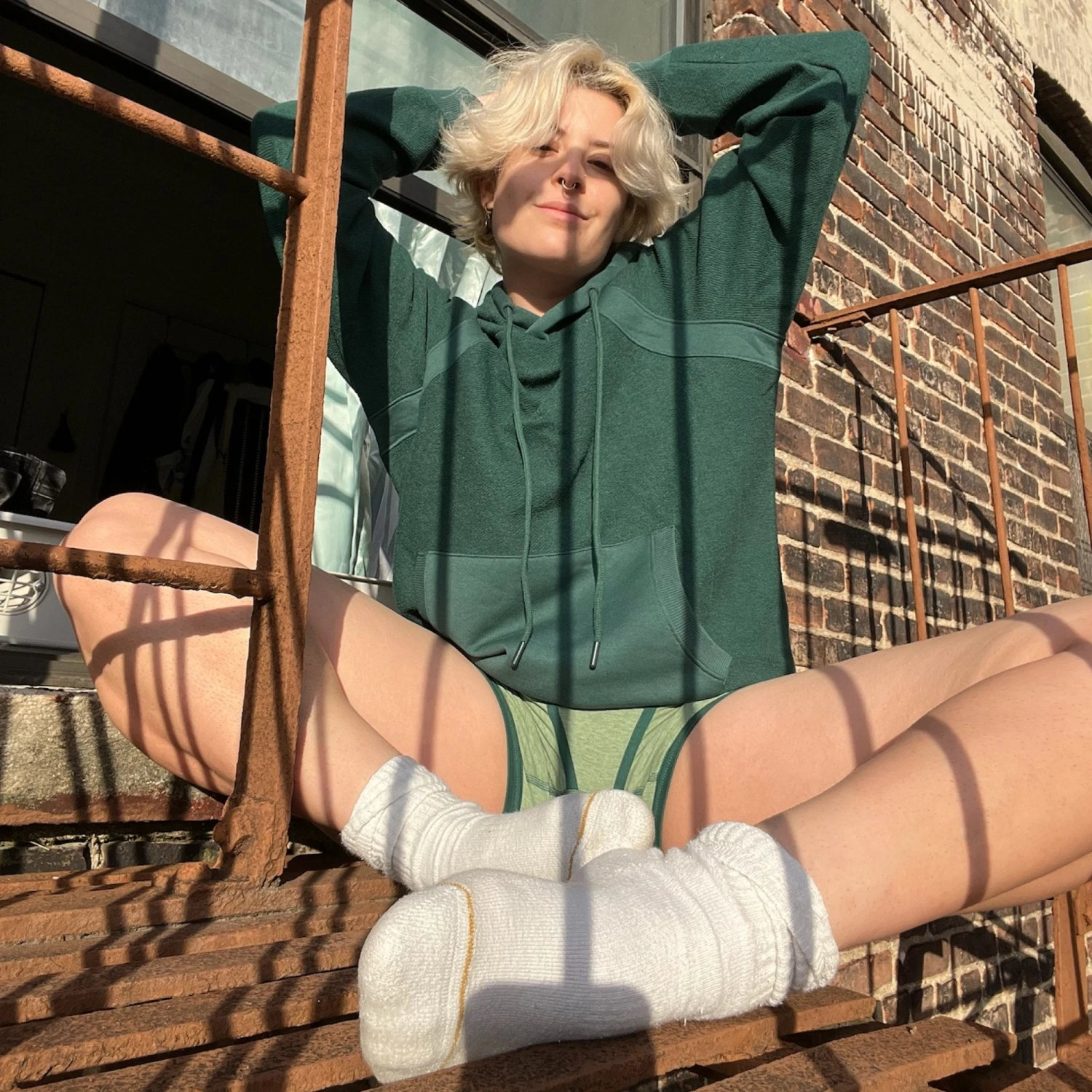 Inside Out French Terry Hoodie - Phantom Pine(Inside Out French Terry Hoodie Phantom Pine) 2 Inside Out French Terry Hoodie - Phantom Pine(Inside Out French Terry Hoodie Phantom Pine) - Image 2