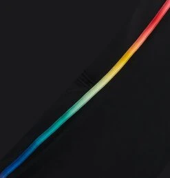 Swim 3.5" Skinny Strap Unisuit - Black Rainbow Ombre(Swim 3 5 Skinny Strap Unisuit Black Rainbow Ombre) 13 Swim 3.5" Skinny Strap Unisuit - Black Rainbow Ombre(Swim 3 5 Skinny Strap Unisuit Black Rainbow Ombre) -Tomboyx Shop RainbowOmbreFabricDetail 1