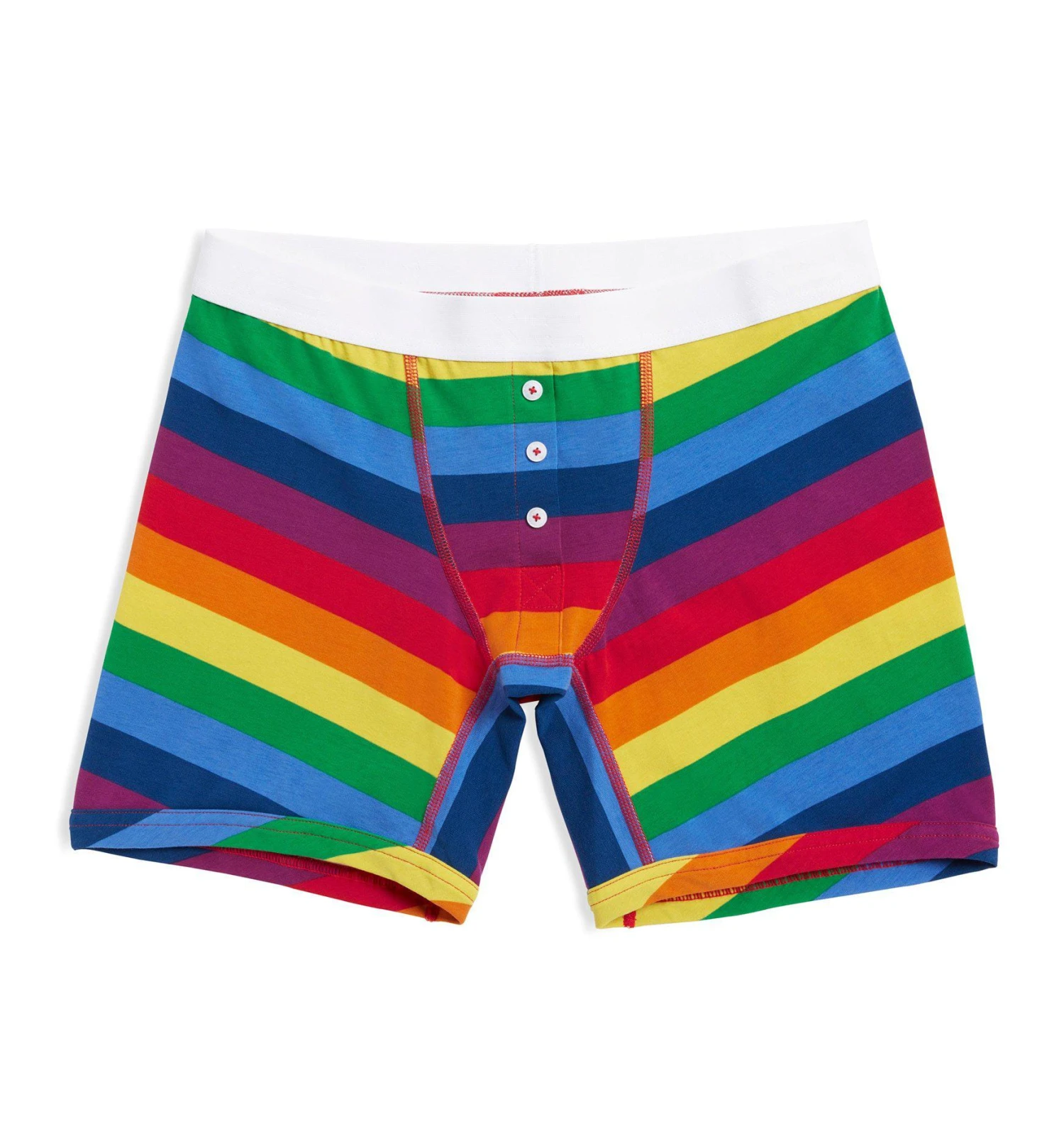 6" Fly Boxer Briefs - Rainbow Pride Stripes(6 Fly Rainbow Pride Stripes) 1 6" Fly Boxer Briefs - Rainbow Pride Stripes(6 Fly Rainbow Pride Stripes)