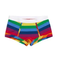 Boy Shorts - Rainbow Pride Stripes(Boy Shorts Rainbow Pride Stripes)