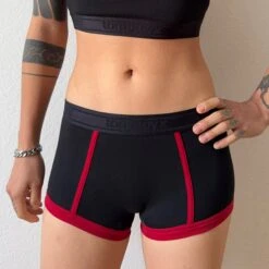 Boy Shorts - Red Edge(Boy Shorts Red Edge) -Tomboyx Shop Red Edge Boy ShortsUGC1