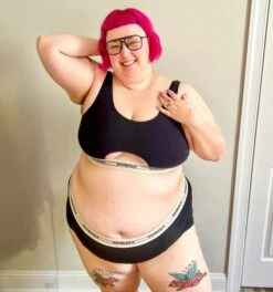 Boy Shorts - Retro Black(Boy Shorts Retro Black) -Tomboyx Shop RetroBlackBoyShorts UGC