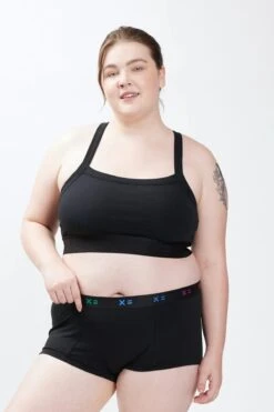 Scoop Soft Bra - X= Black(Sport Soft Bra X Black) -Tomboyx Shop Scoop Soft Bra X Black OF 3