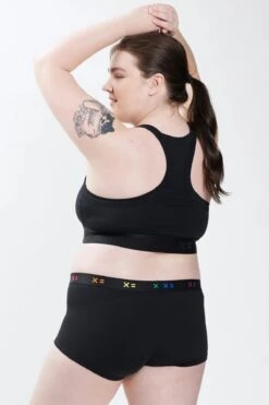 Scoop Soft Bra - X= Black(Sport Soft Bra X Black) -Tomboyx Shop Scoop Soft Bra X Black OF 4