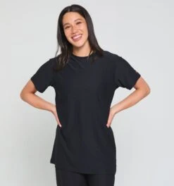 Solarmesh Oversized Tee - Black(Solarmesh Oversized Tee Black)