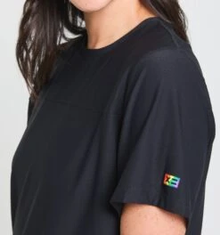 Solarmesh Oversized Tee - Black(Solarmesh Oversized Tee Black) -Tomboyx Shop Solarmesh Black Oversized Tee OF 3